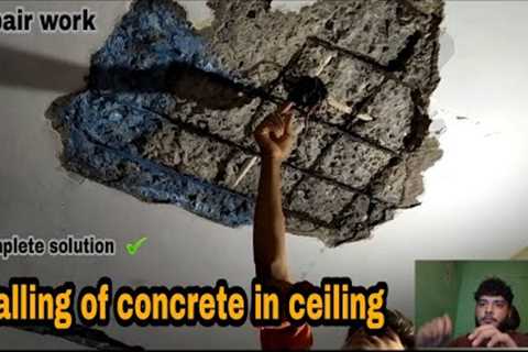 Ceiling Renovation | Spalling of Concrete | How to repair damaged ceiling | #spalling #ceiling
