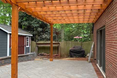 how to build a pergola attached to the house