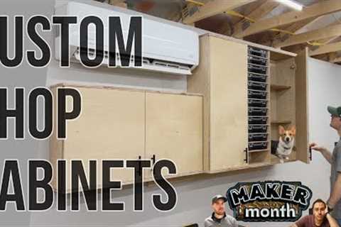CUSTOM Shop Cabinets // Maker of the month - Shop Greatness