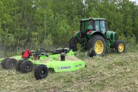 Schulte GX-150 15'' Rotary Mower Cutting Brush and Grass