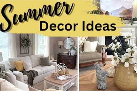 SUMMER DECOR IDEAS 2023 | LIVING ROOM DECORATE WITH ME | COZY COTTAGE STYLE