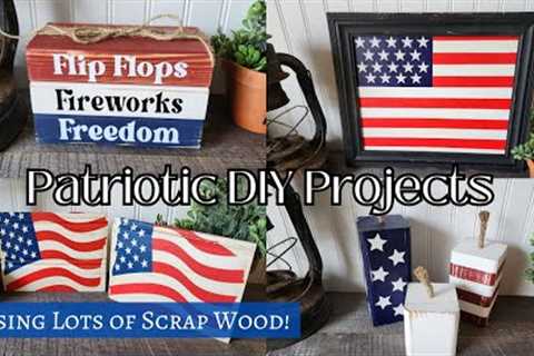 Patriotic DIYs Using Scrap Wood! | Wood DIY Projects | Patriotic Decor