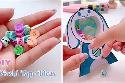 DIY Paper Craft Ideas | washi tape dispenser | Paper wallet | Notebook Ideas | Keychain #diy