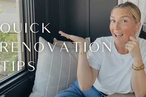 Six Quick Renovation Tips You NEED To Know From A Designer | THELIFESTYLEDCO