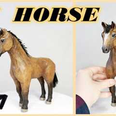 How to make paper HORSE 🐎| Cardboard crafts | Best out of waste