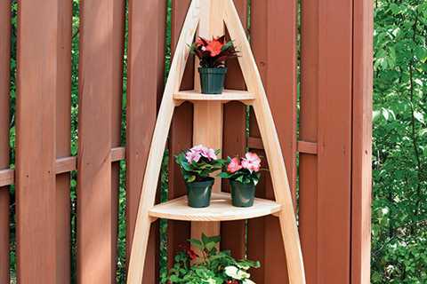 PROJECT: Outdoor Corner Plant Stand – Woodworking | Blog | Videos | Plans