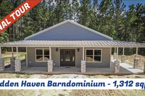 Barndominium Tour - 2 BR / 2 BA / 1312 Sq Ft.   The Hidden Haven Barndo  #hometour #barndominium