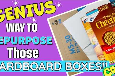 CARDBOARD BOX HACK!!  easy process tutorial. YOU CAN DO IT TOO!!