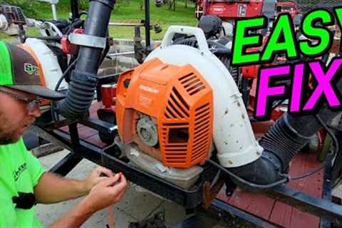 HOW TO FIX YOUR STIHL BR800 X BACKPACK BLOWER PULL CORD!