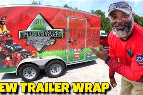 It''s time to refresh my business look with a new lawn care trailer wrap