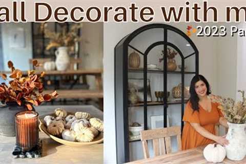 FALL DECORATE WITH ME 2023 | Fall Decor Ideas | Fall Living Room | Fall Kitchen | Part 1