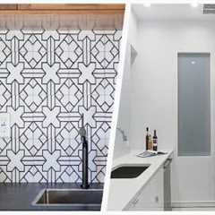 75 Porcelain Tile And White Floor Kitchen Design Ideas You''ll Love ☆