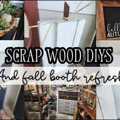 SCRAP WOOD DIYS for Fall and Halloween | Fall Booth Refresh | Scrap Wood Projects