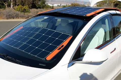 Charge a Tesla With Portable Solar Anywhere