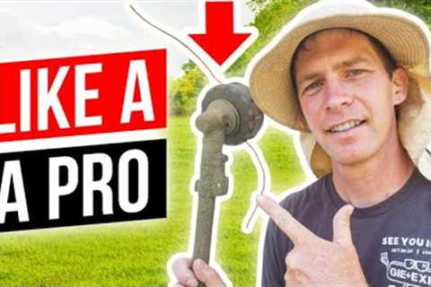 5 String Trimmer Skills to Learn including Lawn Edging, Tree Ring Edging, and Cutting Tall Grass