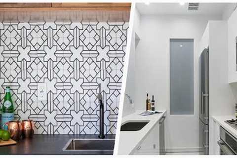 75 Porcelain Tile And White Floor Kitchen Design Ideas You''ll Love ☆