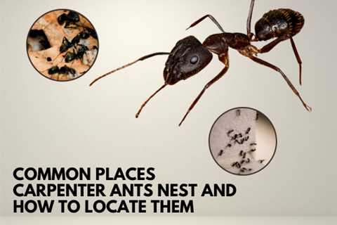 Cambridge Pest Removal: Common Places Carpenter Ants Nest and How to Locate Them