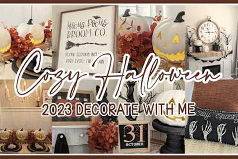 🎃 2023 SUPER COZY HALLOWEEN DECORATE WITH ME│FARMHOUSE DECORATING IDEAS & INSPIRATION│HOME..