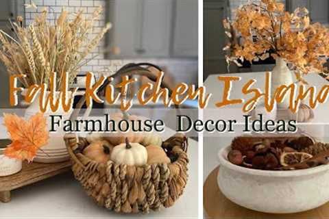 2023 Fall Kitchen Island Styling Decorating Ideas | Fall Decorate With Me | Fall Decor