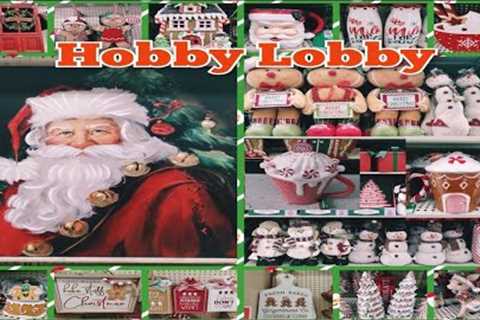 Finally Hobby Lobby NEW Christmas 2023 Home Decor Finds!!Shop With Me!!Plus 50% Off Christmas!!