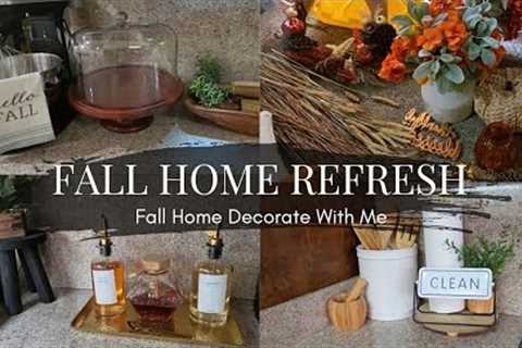 🍂Fall Decorate With Me |  Kitchen Refresh | Simplistic Decor Ideas | All Things Dorcas ~