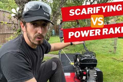 DIY Dethatching Your Lawn | Scarifier VS Power Rake | Cobra S40C Scarifier