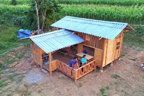 Building a new wooden house in 2023 - Process of completing kitchen cabinets