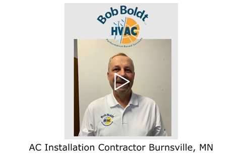AC Installation Contractor Burnsville, MN - Bob Boldt HVAC