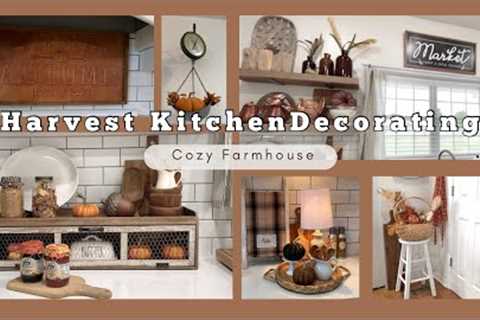 2023 HARVEST KITCHEN FALL FARMHOUSE DECORATING IDEAS AUTUMN HOME DECOR