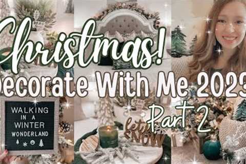 Christmas Decorate With Me 2023 Part 2! Decorating My Bedroom For CHRISTMAS 2023! Cozy Woodland