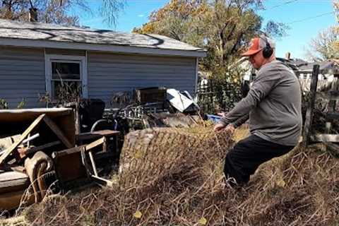 Had to Cleanup This MASSIVE DISASTER Backyard After Knocking On The Door