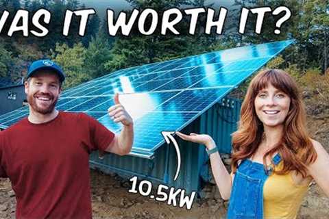 TOTAL COST Of Our Off-Grid Solar Power System | Powering Our Mountain Home