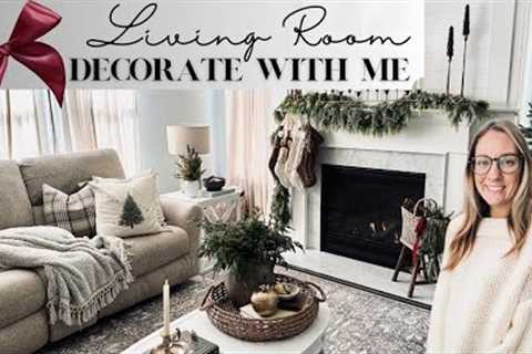 NEW 2023 Christmas Living Room Decor | Simple & Neutral Style | Cozy Christmas Decorating
