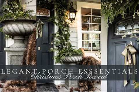 2023 Christmas Porch Reveal, Inexpensive Edwardian Style