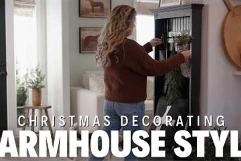 Simple Christmas Decorate with Me | Modern Farmhouse Decorating Ideas 2023