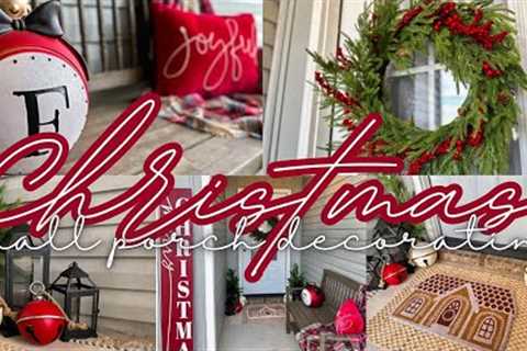 🎄2023 SMALL FRONT PORCH CHRISTMAS SHOP AND DECORATE | CHRISTMAS DECORATE WITH ME | CHRISTMAS DECOR