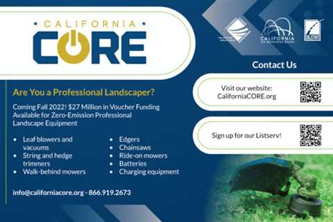 Discount Vouchers On Zero-Emission Equipment Now Available For CA Small Landscape Businesses