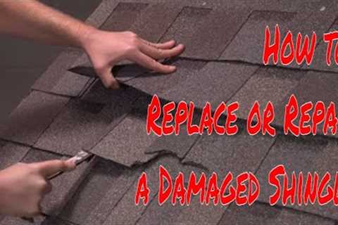 How to Replace or Repair a Damaged Shingle by RoofingIntelligence.com