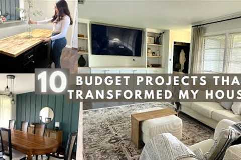 DIY HOME PROJECTS ON A BUDGET | How to TRANSFORM YOUR HOUSE ON A BUDGET