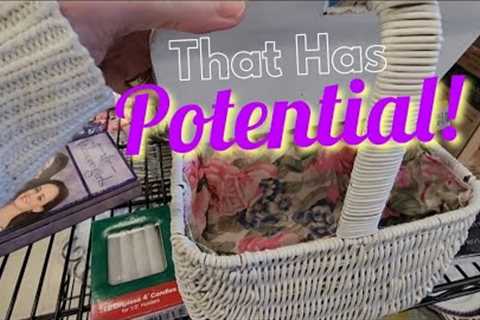 That Has Potential! - Advent 2023 - Days 5 and 6 - Shop Along With Me - Goodwill Thrift Store