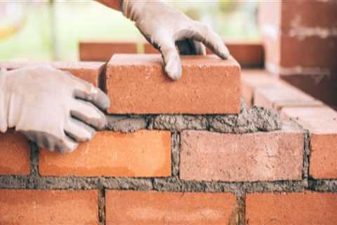 What is masonry used for walls?