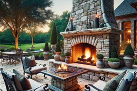 Outdoor Stone Fireplace St. Joseph Mo