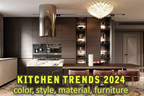 Kitchen Trends Will Be Popular For 2024 | Kitchen Color, Material, Style, Furniture