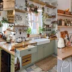 Elegant Cottage kitchen decoration Vintage Rustic| Cottage kitchen decoration| Shabby Chic Farmhouse
