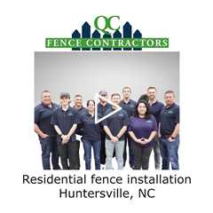 Residential fence installation Huntersville, NC - QC Fence Contractors