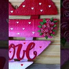 beautiful cardboard craft idea for valentine''s day