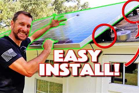 Mini Rail Kit For Solar Panels On Shingle Roof! How To Install