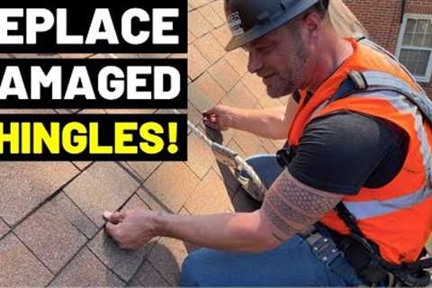 How To REPLACE DAMAGE SHINGLES The Right Way! (VERY DETAILED TUTORIAL... Pro Tips + Tricks)