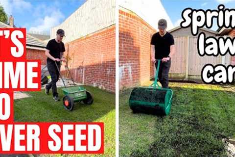 It''s time to OVER SEED your LAWN - Spring Lawn Care