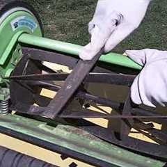 How To Sharpen Blades On Manual Push Mower Reel Mower